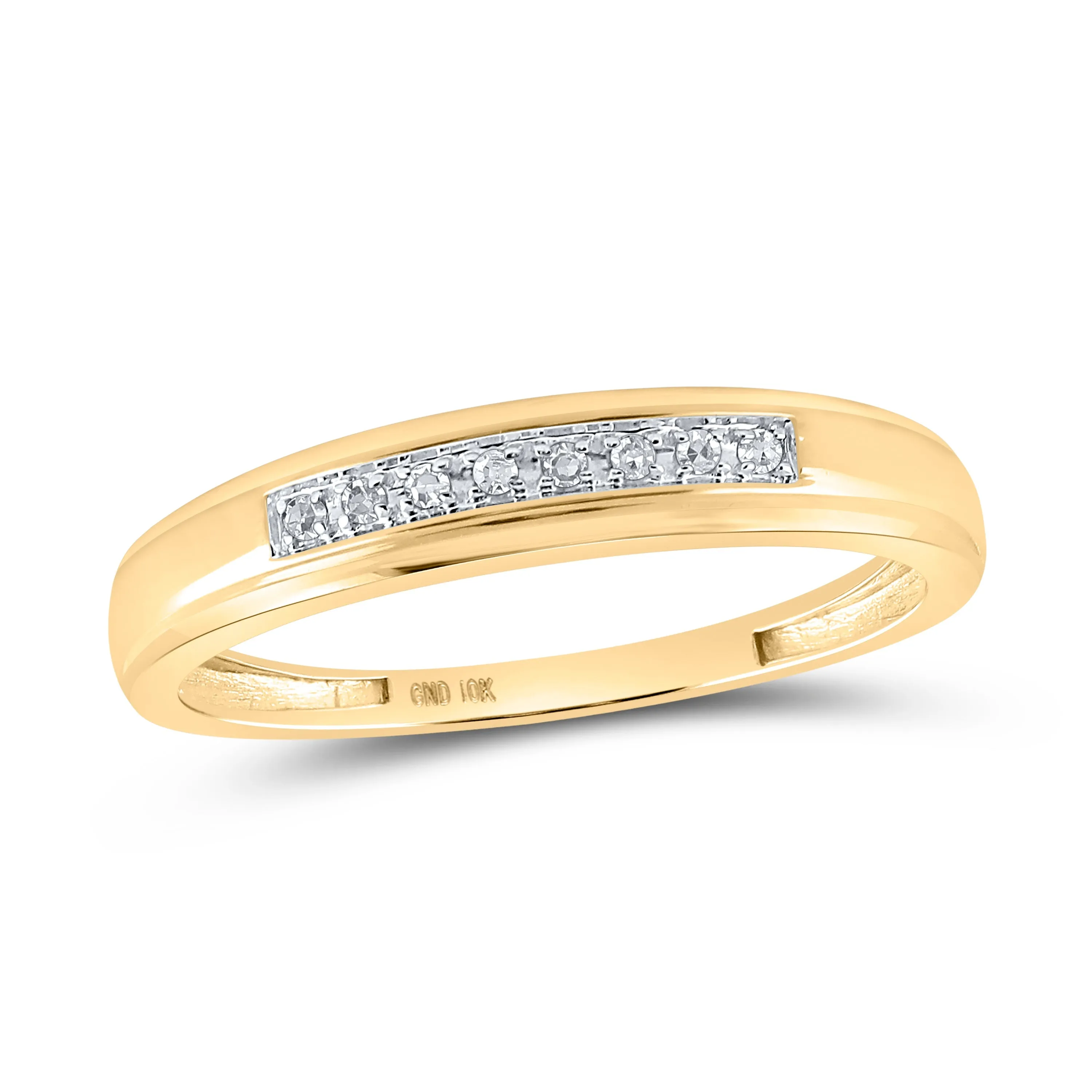 10kt Golden Love Story Diamond Wedding Set