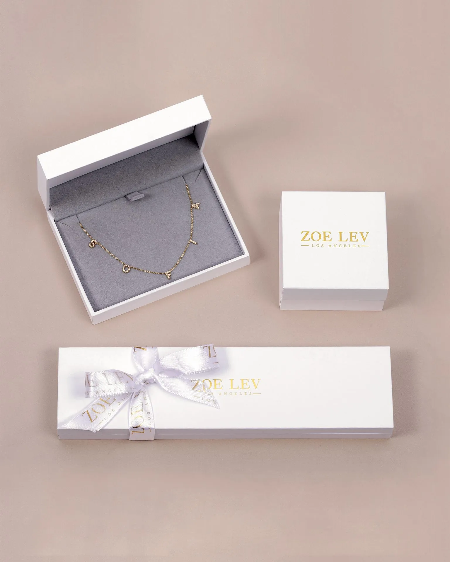 14K Gold Asymmetrical Paw Necklace