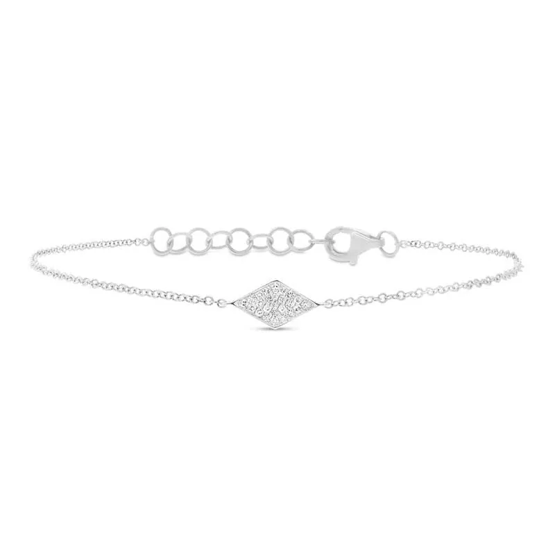 14k Gold Pave Diamond Bracelet