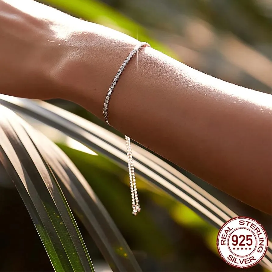 14K Gold Plated CZ Classic Tennis Bracelet (Gold | Sliver | Rose Gold)