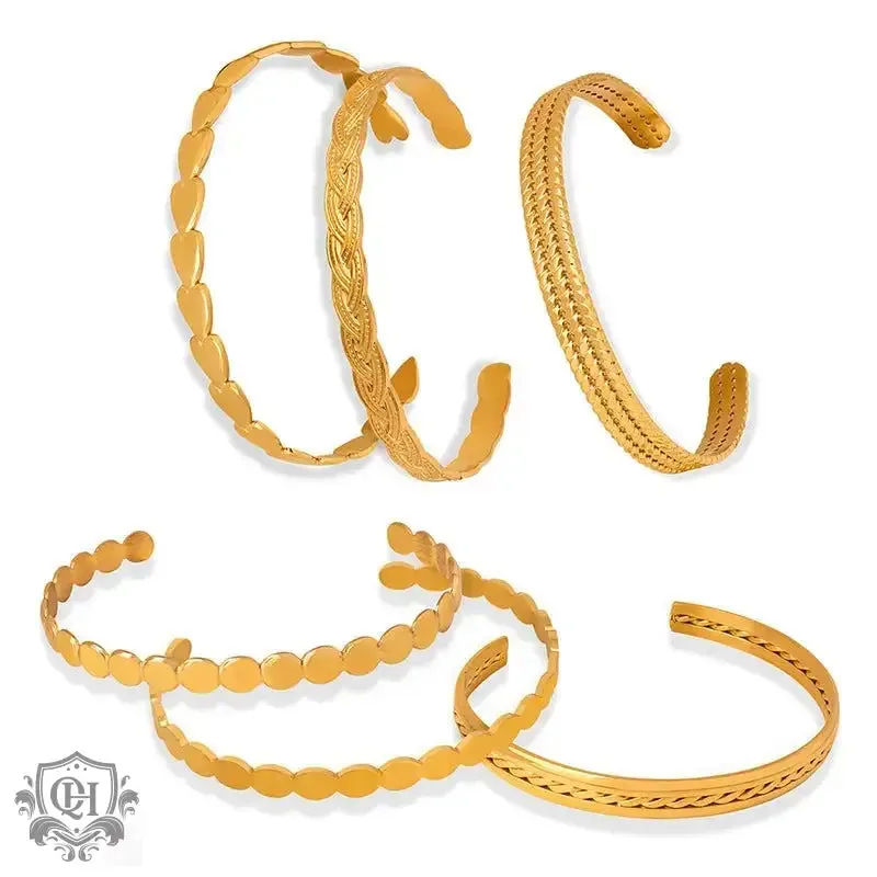 18K Gold Trendy Design Versatile Bracelets