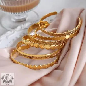 18K Gold Trendy Design Versatile Bracelets