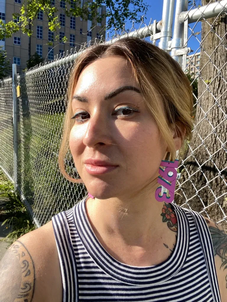 1973 Pink Hoops by LE CHIC MIAMI
