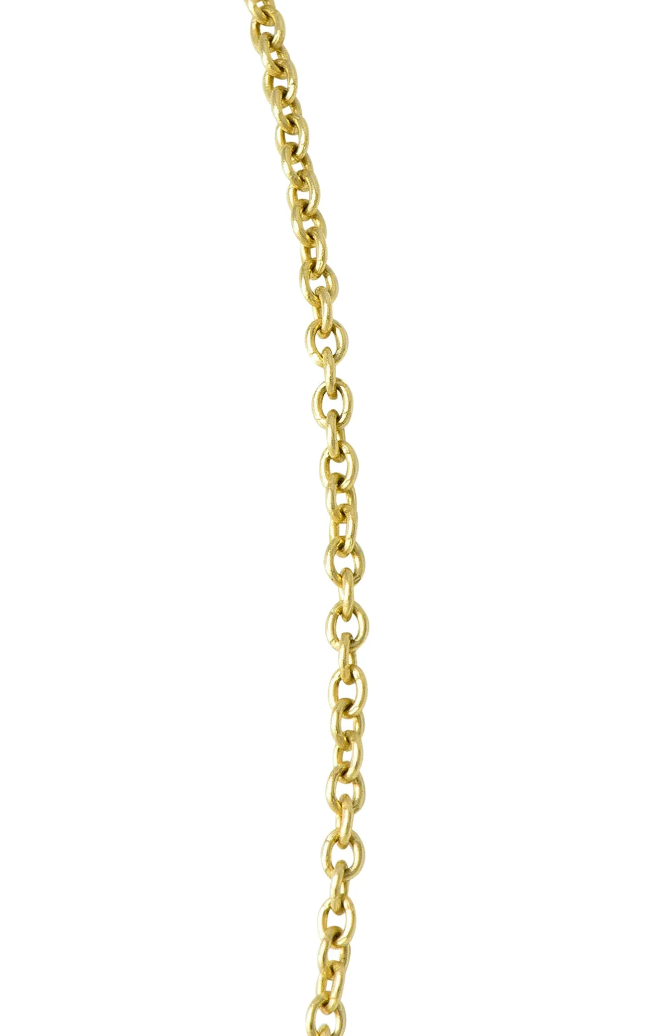 1990's Classic 0.35 CTW Diamond Solitaire 14 Karat Two-Tone Necklace