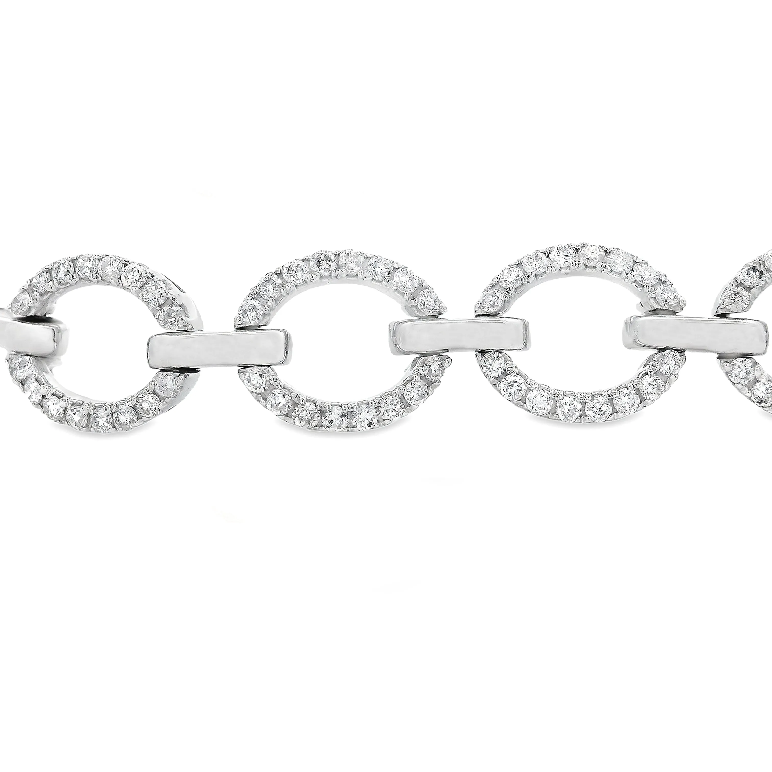 2.05ct 14k White Gold Diamond Bracelet