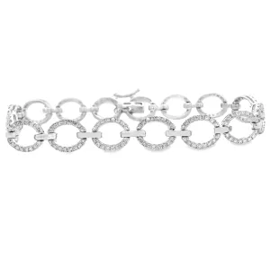 2.05ct 14k White Gold Diamond Bracelet