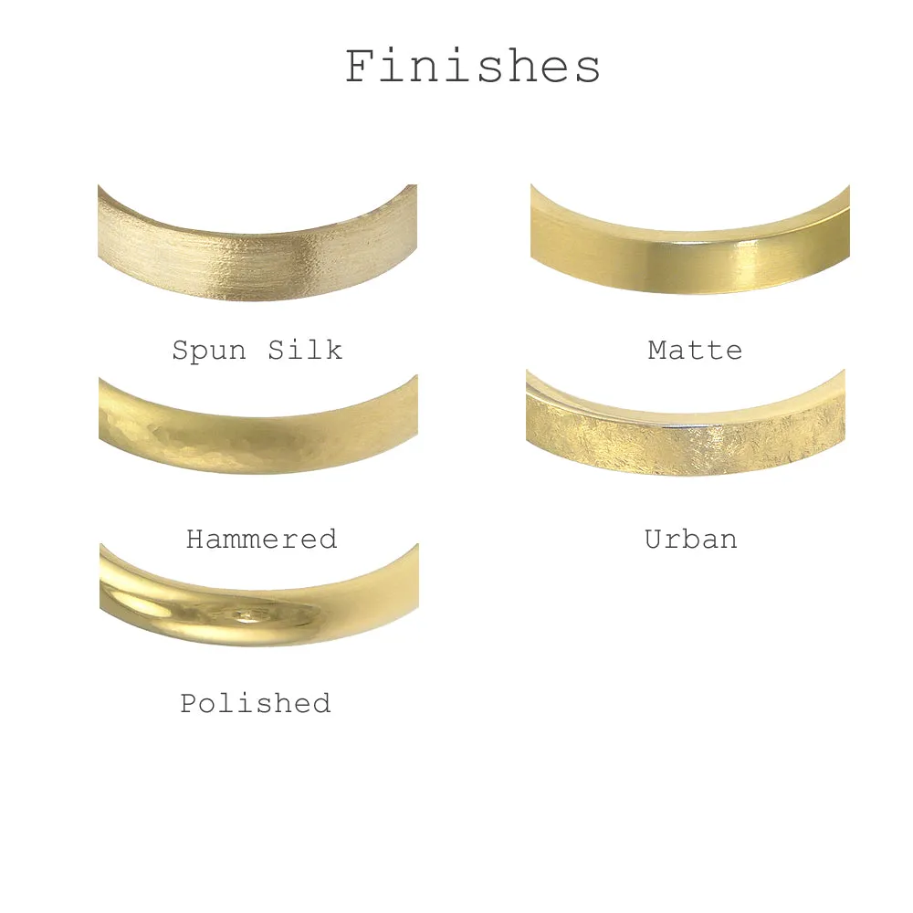 2mm x 1.5mm Flat 18ct Gold Wedding Ring