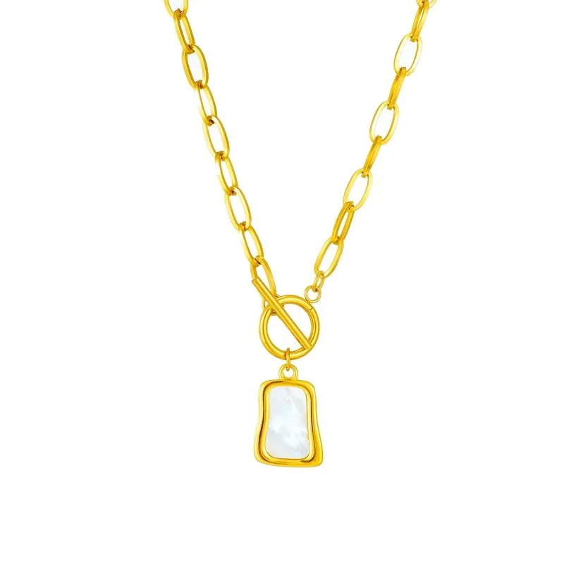 316L Stainless Steel | Pearl Oyster Pendant | Womens Jewelry Necklaces