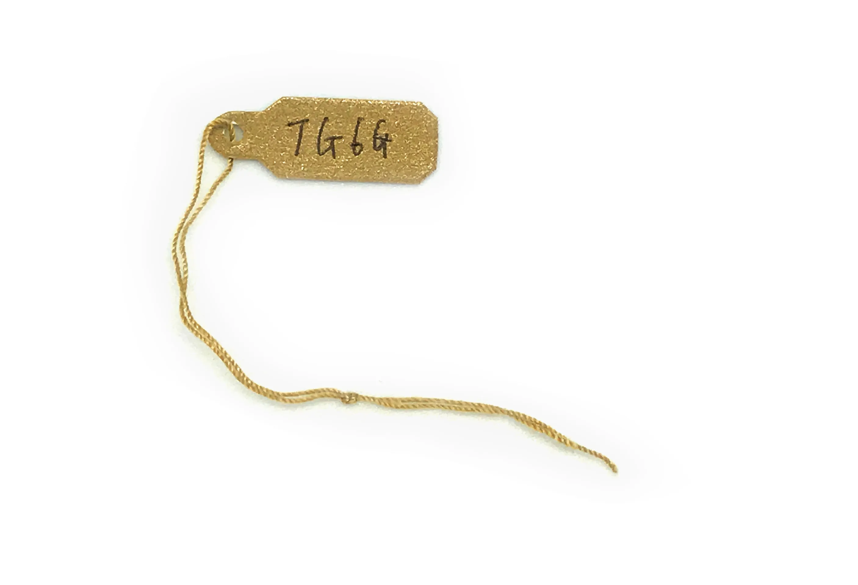 3/8"Wx1"L Gold String Paper Tags