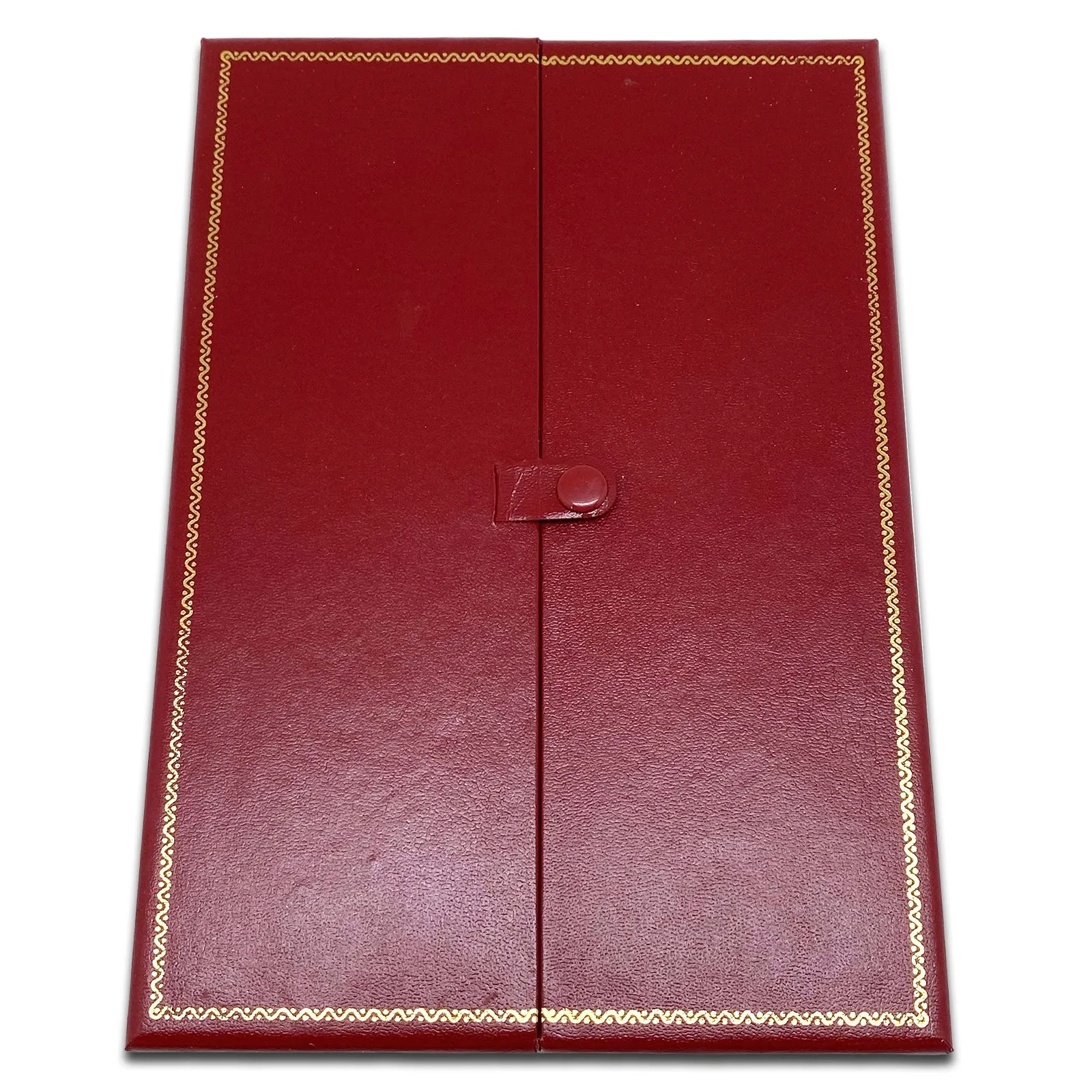8 1/8" x 6 5/8" Two Door Red Deluxe Leatherette Combination Jewelry Display Box