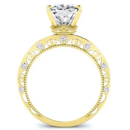 Acacia - Cushion Moissanite Engagement Ring