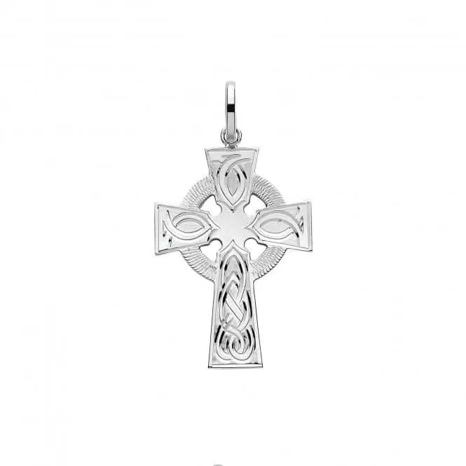Acotis Silver Cross with Unique H Engraving Pendant G61050CE