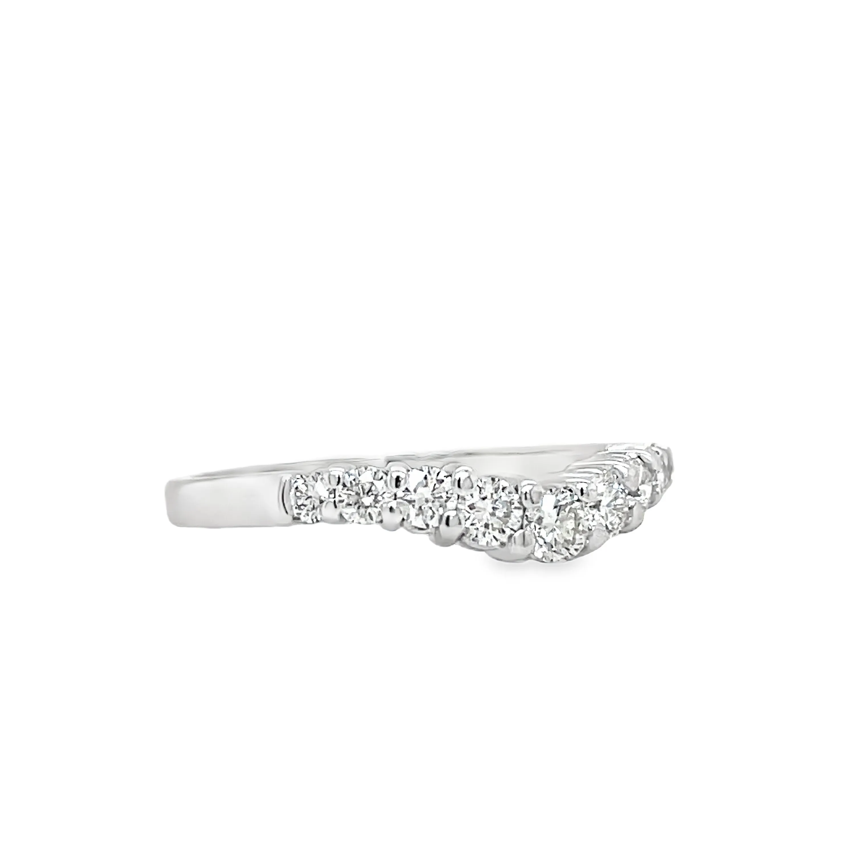 Anniversary Diamond V- Shape Ring 0.55 cts