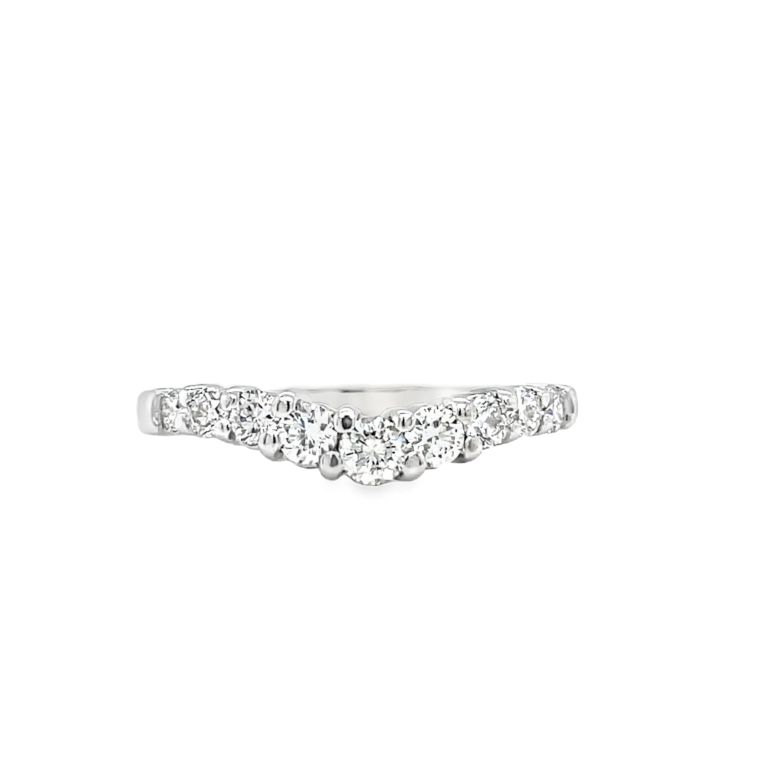 Anniversary Diamond V- Shape Ring 0.55 cts
