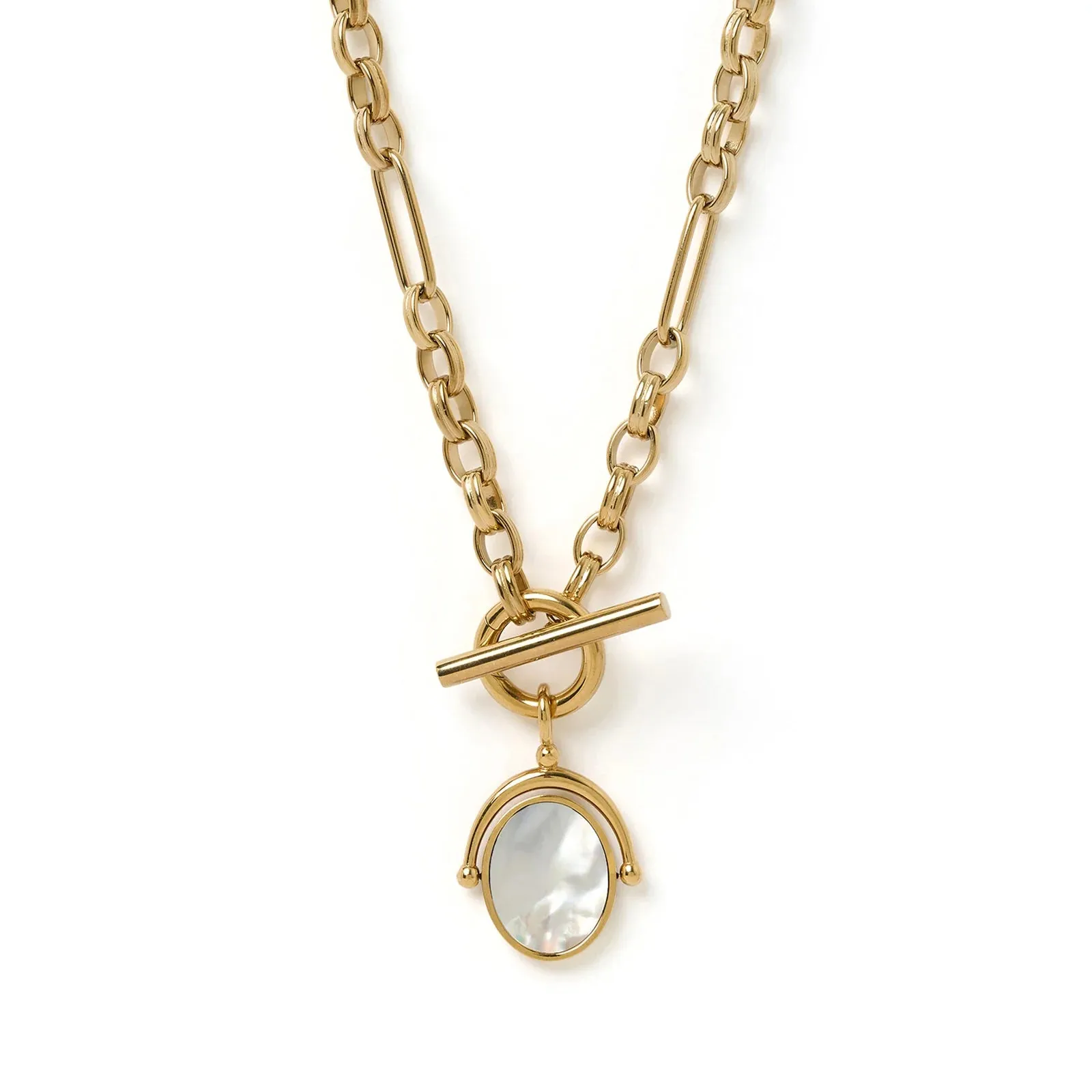Arms of Eve Delilah Spinner Necklace - Rose Quartz