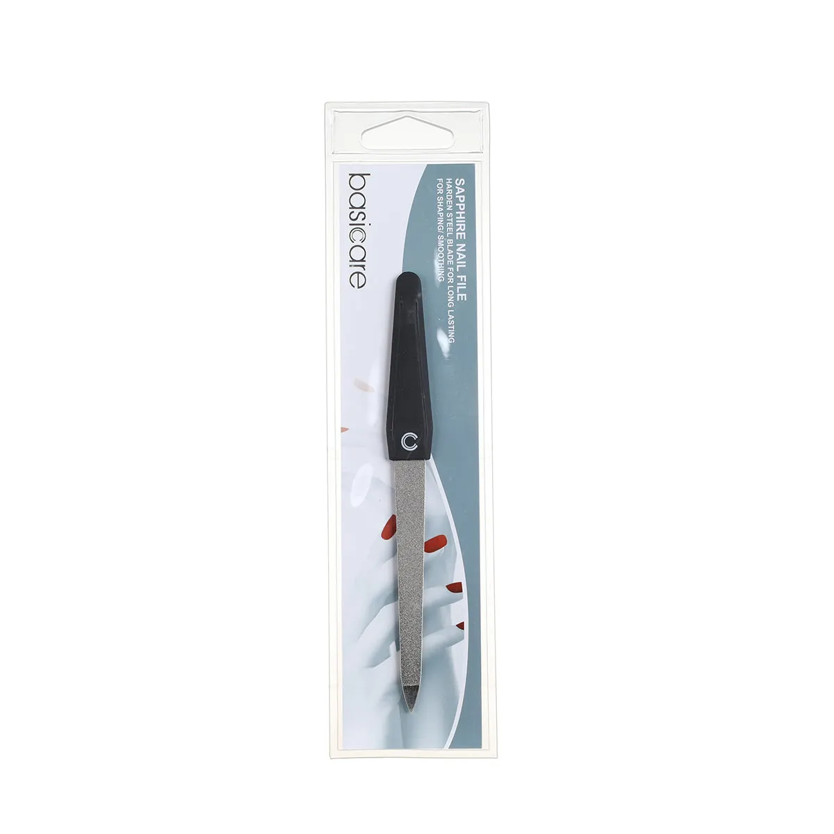 Basicare Sapphire Coated Stainless Steel Large Blade Nail File
