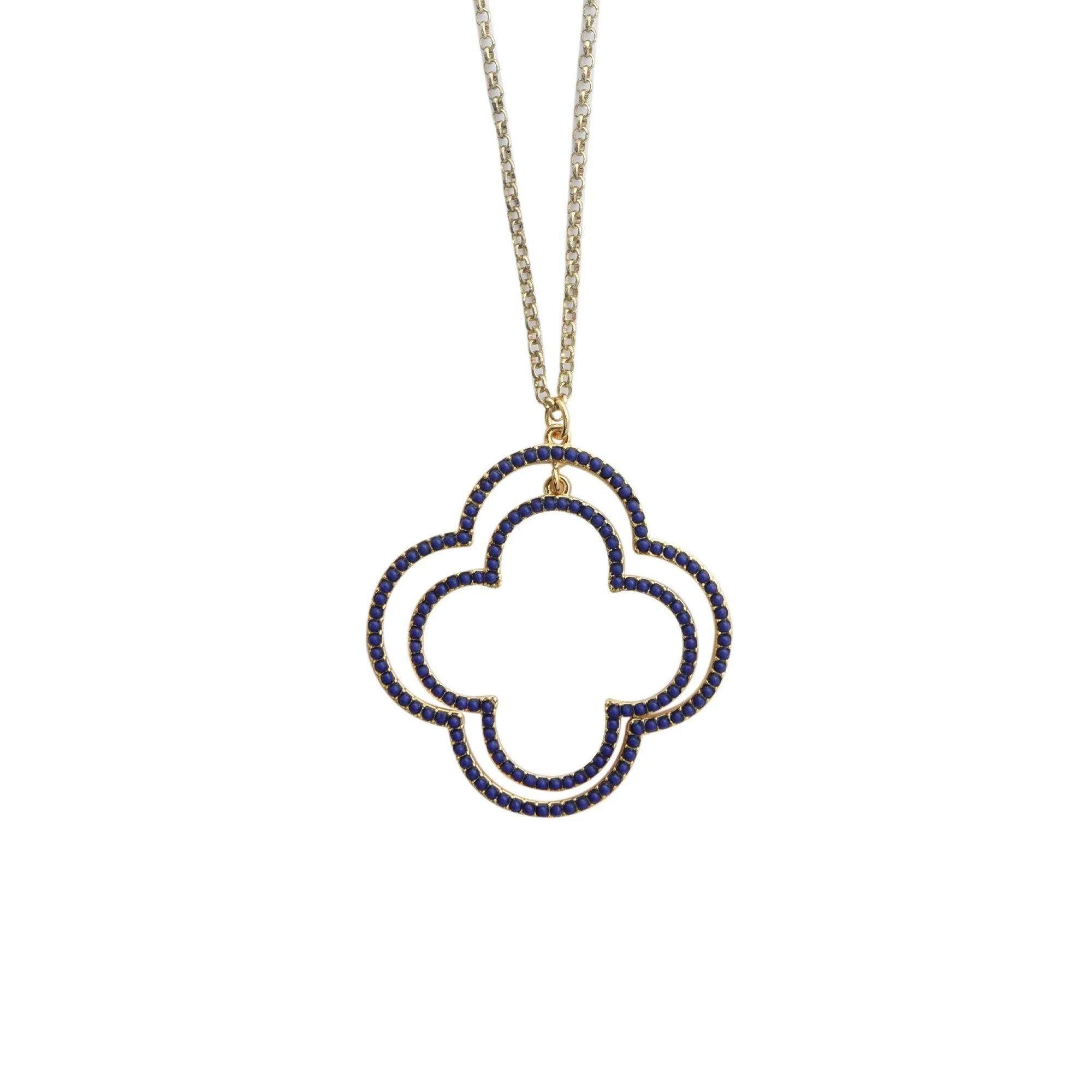 Bead Clover Necklace
