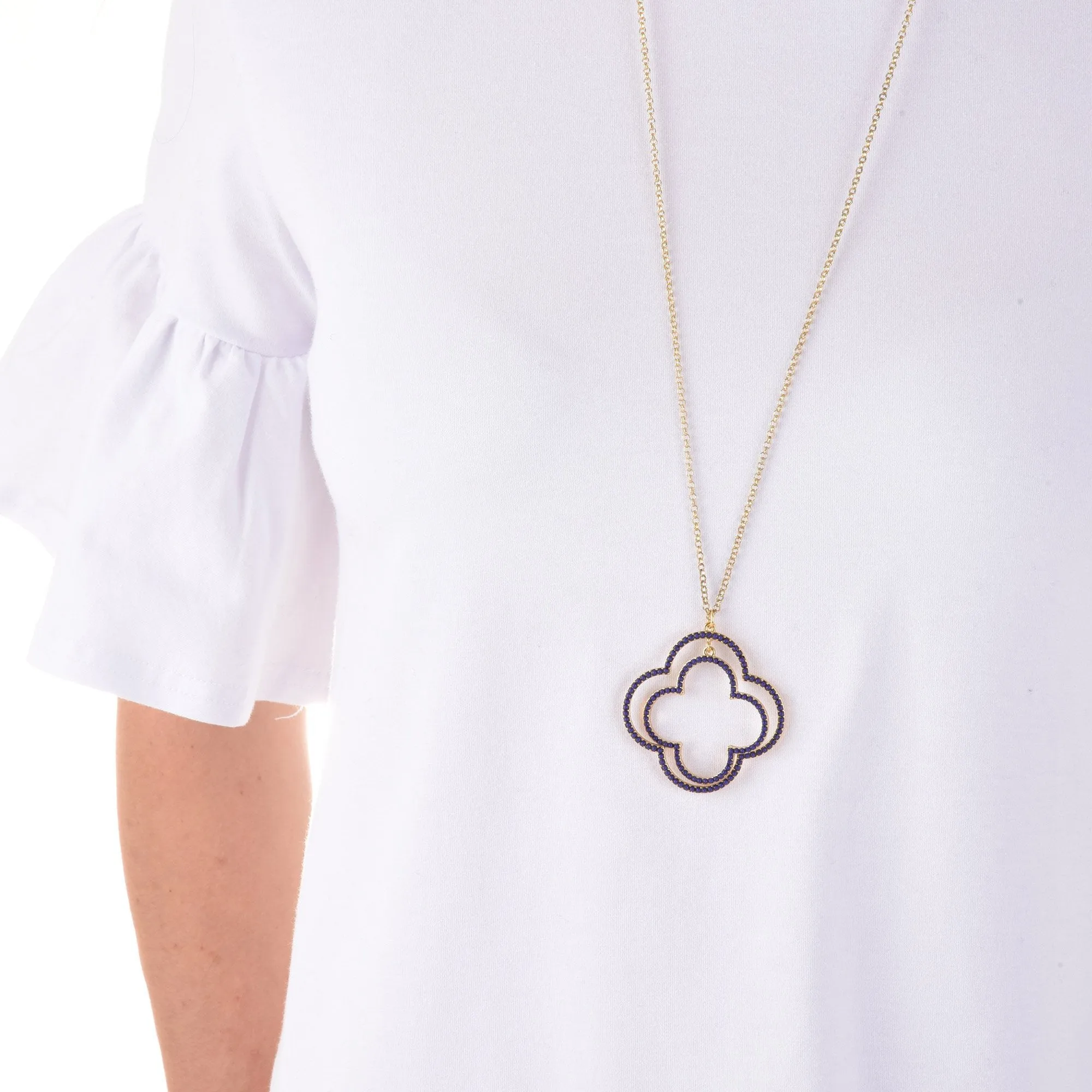 Bead Clover Necklace