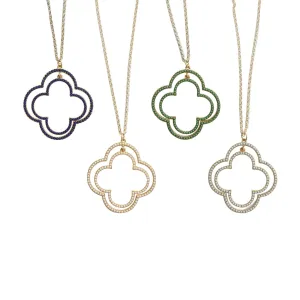 Bead Clover Necklace