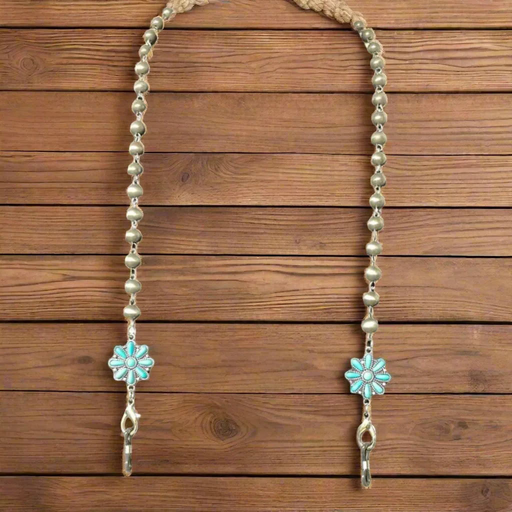 Beaded & Turquoise Eye Glass Chain