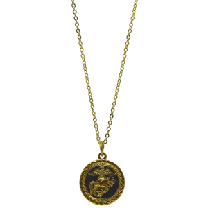 Black Enamel EGA Necklace