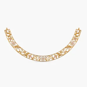 Blossom Veil Statement Silver Hasli Necklace