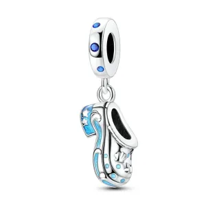 Blue Slipper with Seashells & Stars Dangle Charm