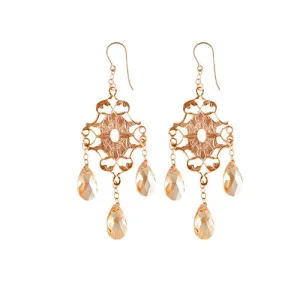 Boho Chic Crystal Earrings