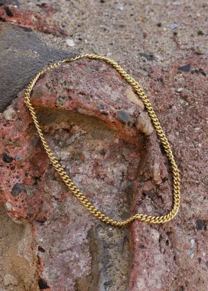 Bold Curb Chain Necklace - 14k GF