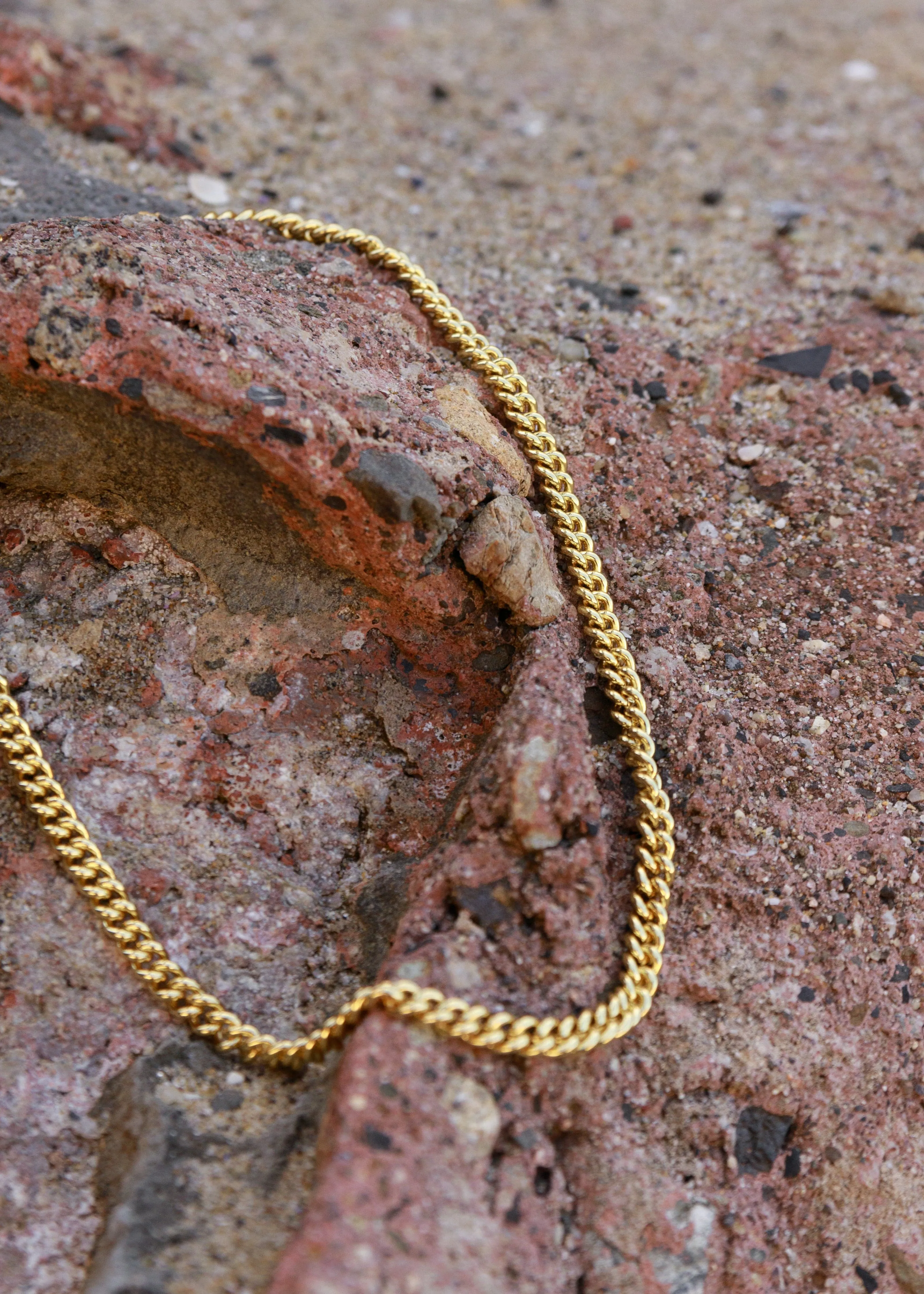 Bold Curb Chain Necklace - 14k GF