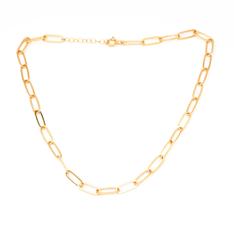 Bold Lily Link Necklace