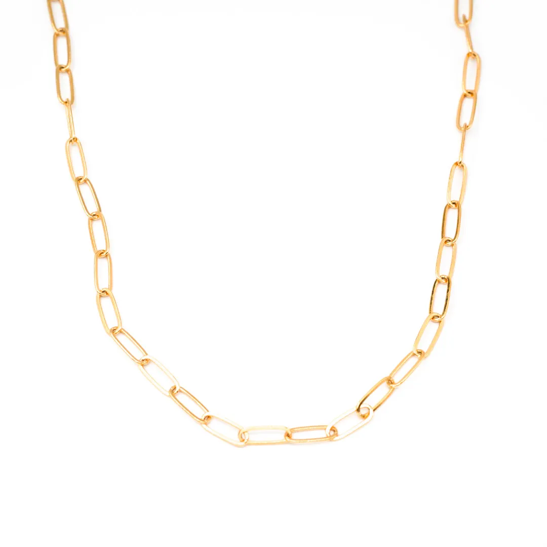 Bold Lily Link Necklace