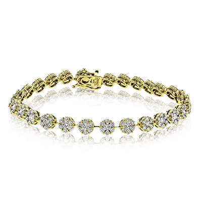Bracelet in 18K Gold with Diamonds LB2193_WHITE_18K_X_YELLOW