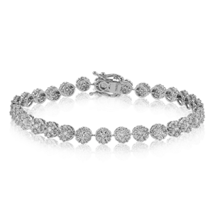 Bracelet in 18k Gold with Diamonds LB2195_WHITE_18K_X_YELLOW