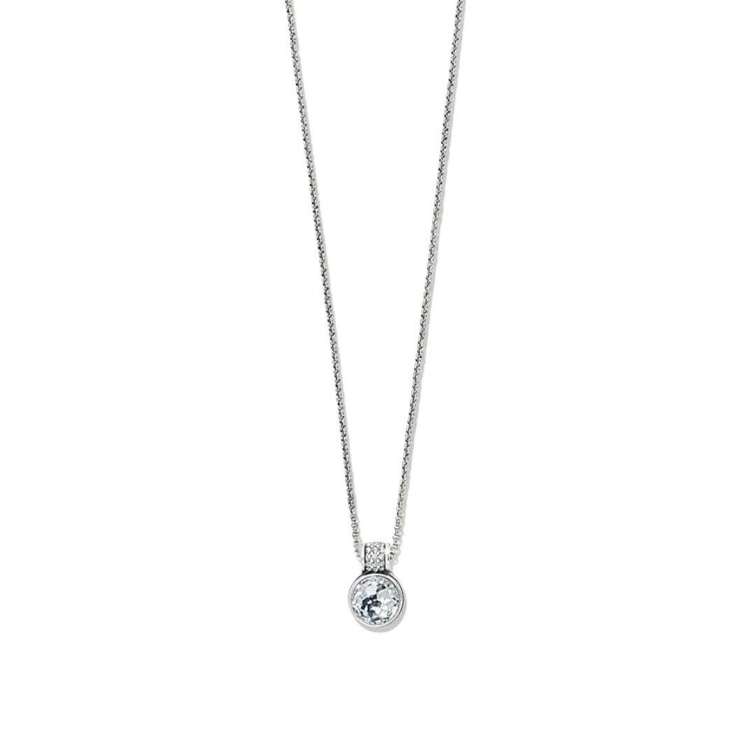 Brighton Women's Meridian Aurora Crystal Petite Silver Necklace