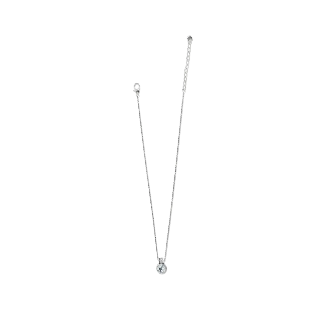 Brighton Women's Meridian Aurora Crystal Petite Silver Necklace