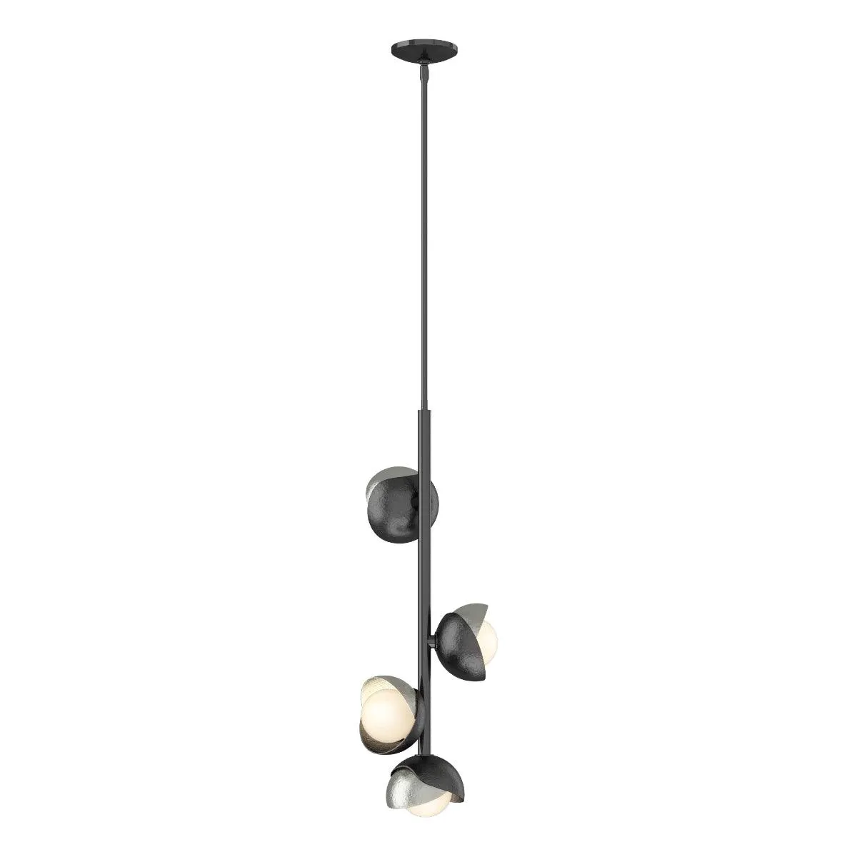 Brooklyn 12 in. 4 lights Pendant Light Ink finish