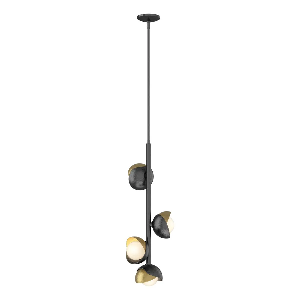 Brooklyn 12 in. 4 lights Pendant Light Ink finish