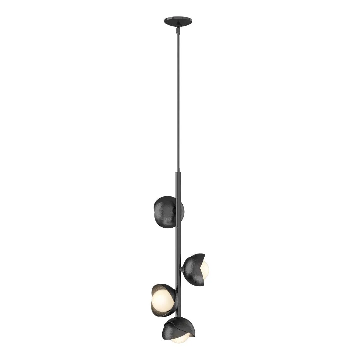 Brooklyn 12 in. 4 lights Pendant Light Ink finish