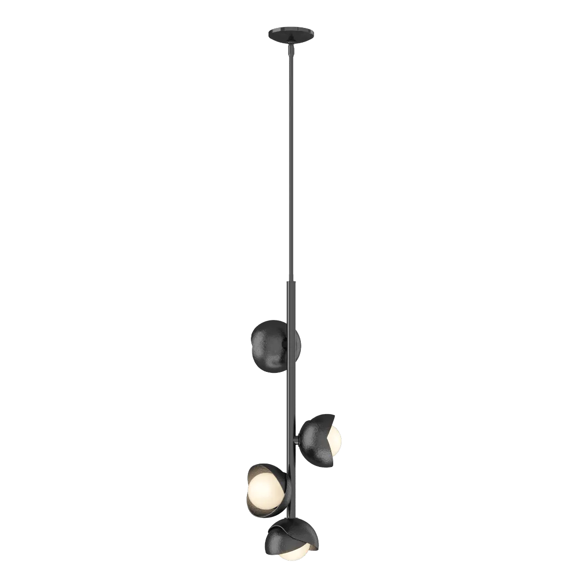 Brooklyn 12 in. 4 lights Pendant Light Ink finish