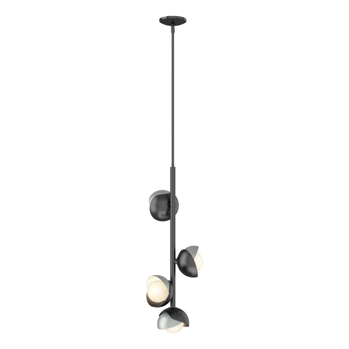 Brooklyn 12 in. 4 lights Pendant Light Ink finish