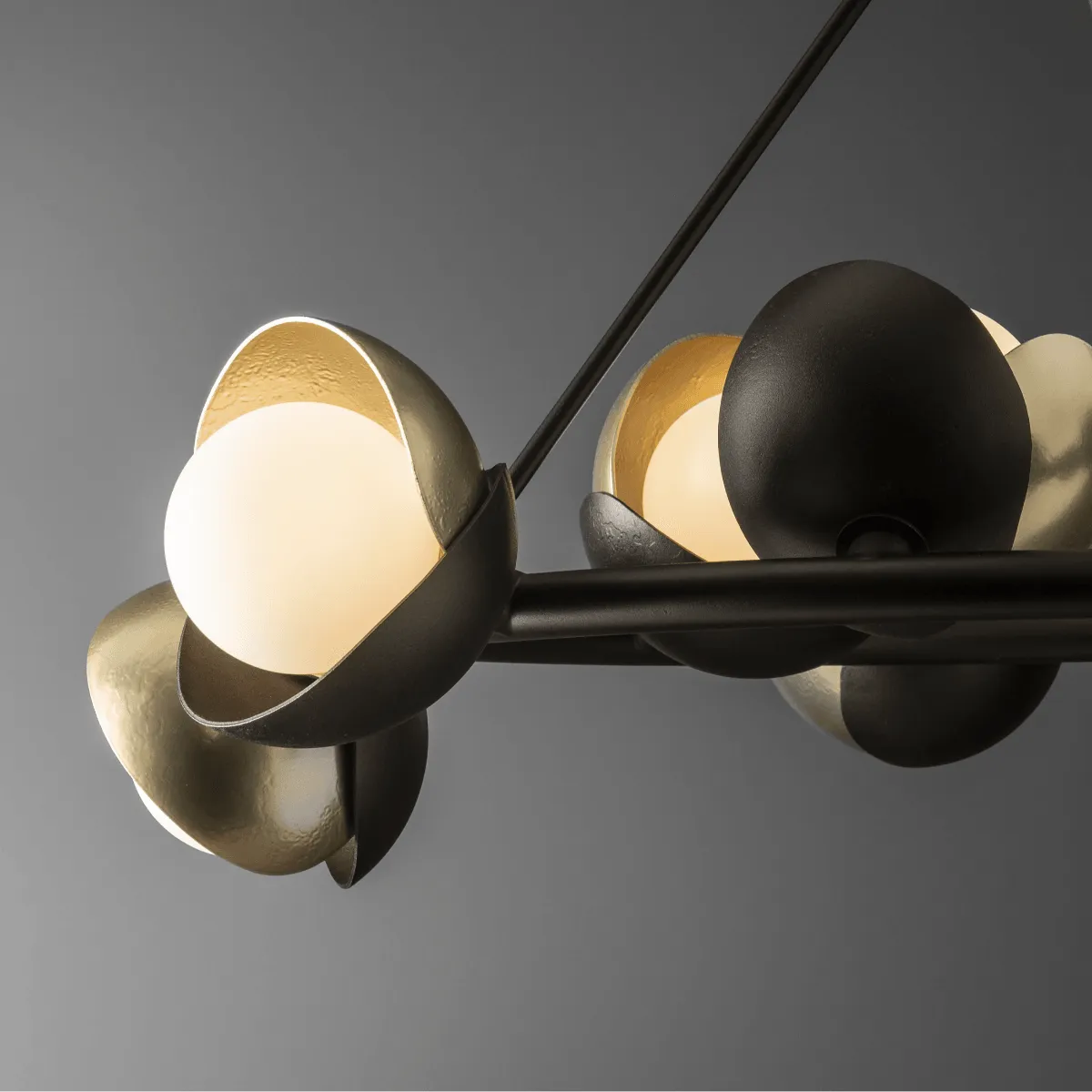 Brooklyn 32 in. 9 lights Pendant Light Dark Smoke Finish