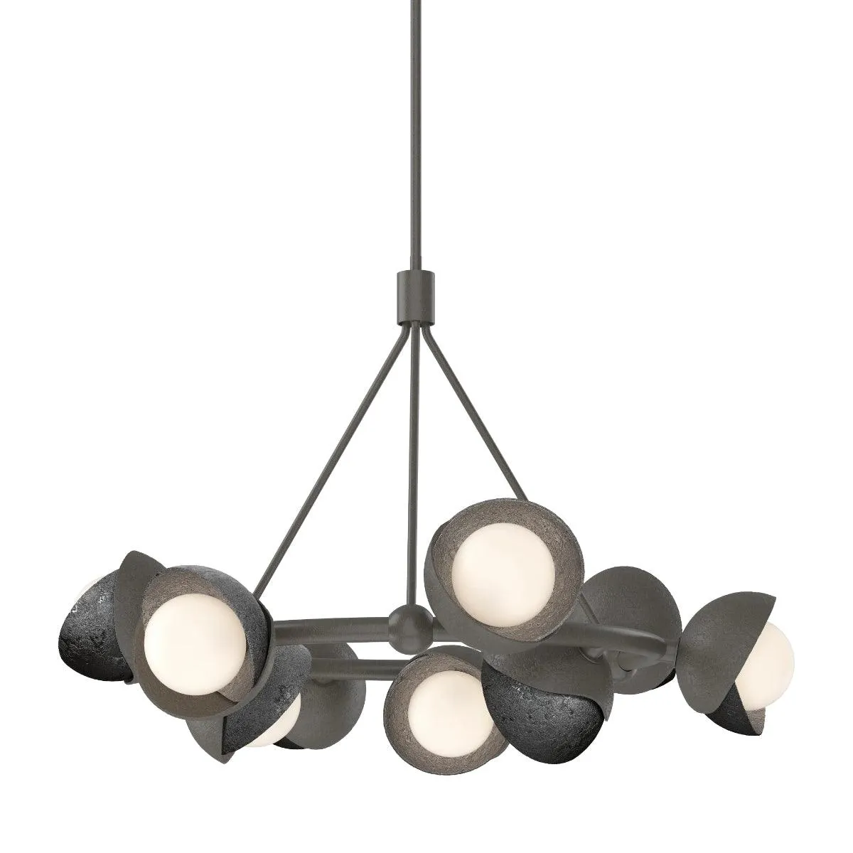 Brooklyn 32 in. 9 lights Pendant Light Dark Smoke Finish