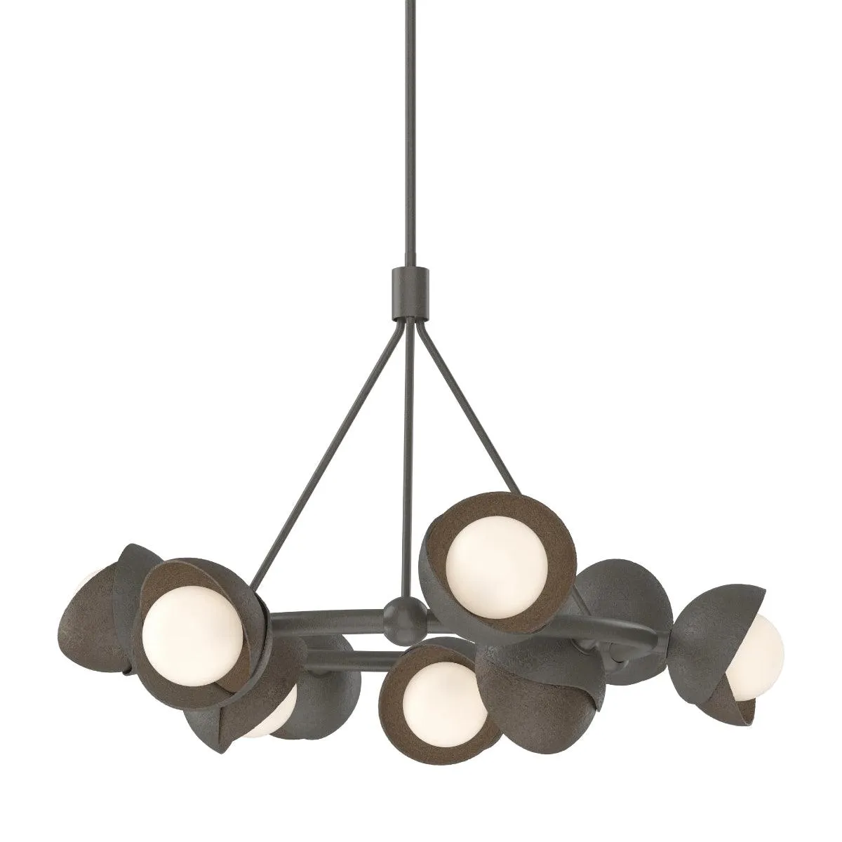 Brooklyn 32 in. 9 lights Pendant Light Dark Smoke Finish