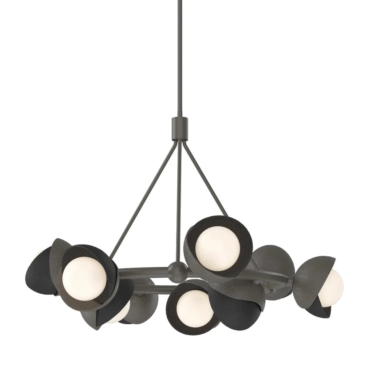 Brooklyn 32 in. 9 lights Pendant Light Dark Smoke Finish