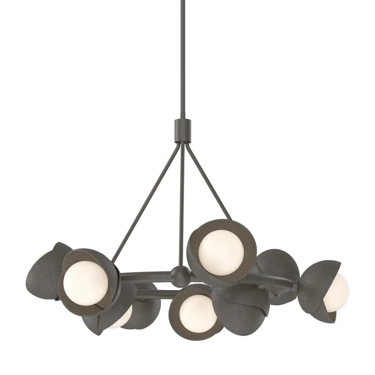 Brooklyn 32 in. 9 lights Pendant Light Dark Smoke Finish