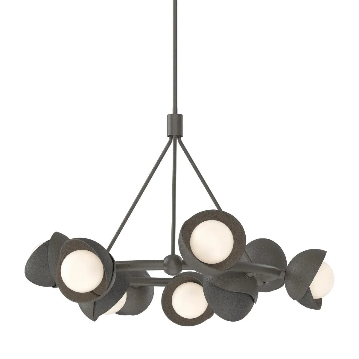 Brooklyn 32 in. 9 lights Pendant Light Dark Smoke Finish