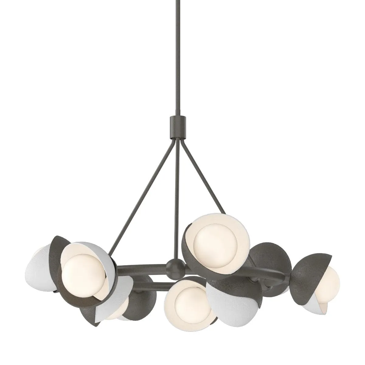 Brooklyn 32 in. 9 lights Pendant Light Dark Smoke Finish