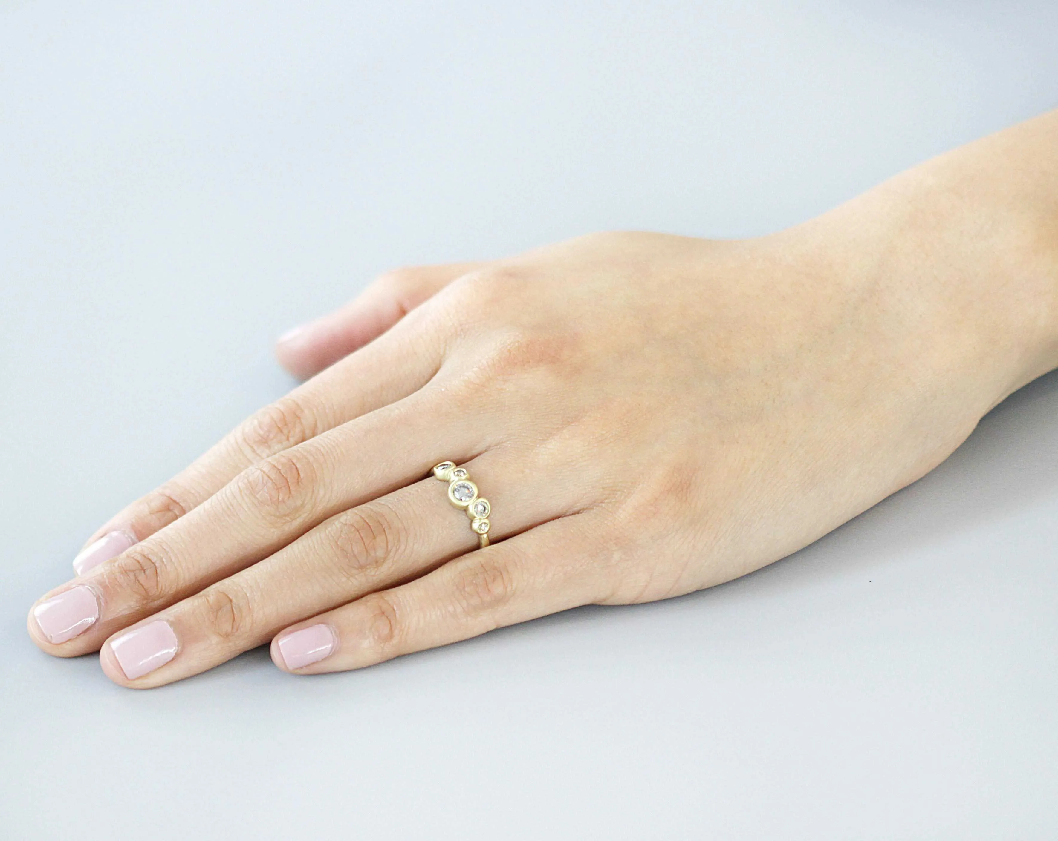 Bubble 1 / White Diamond Ring