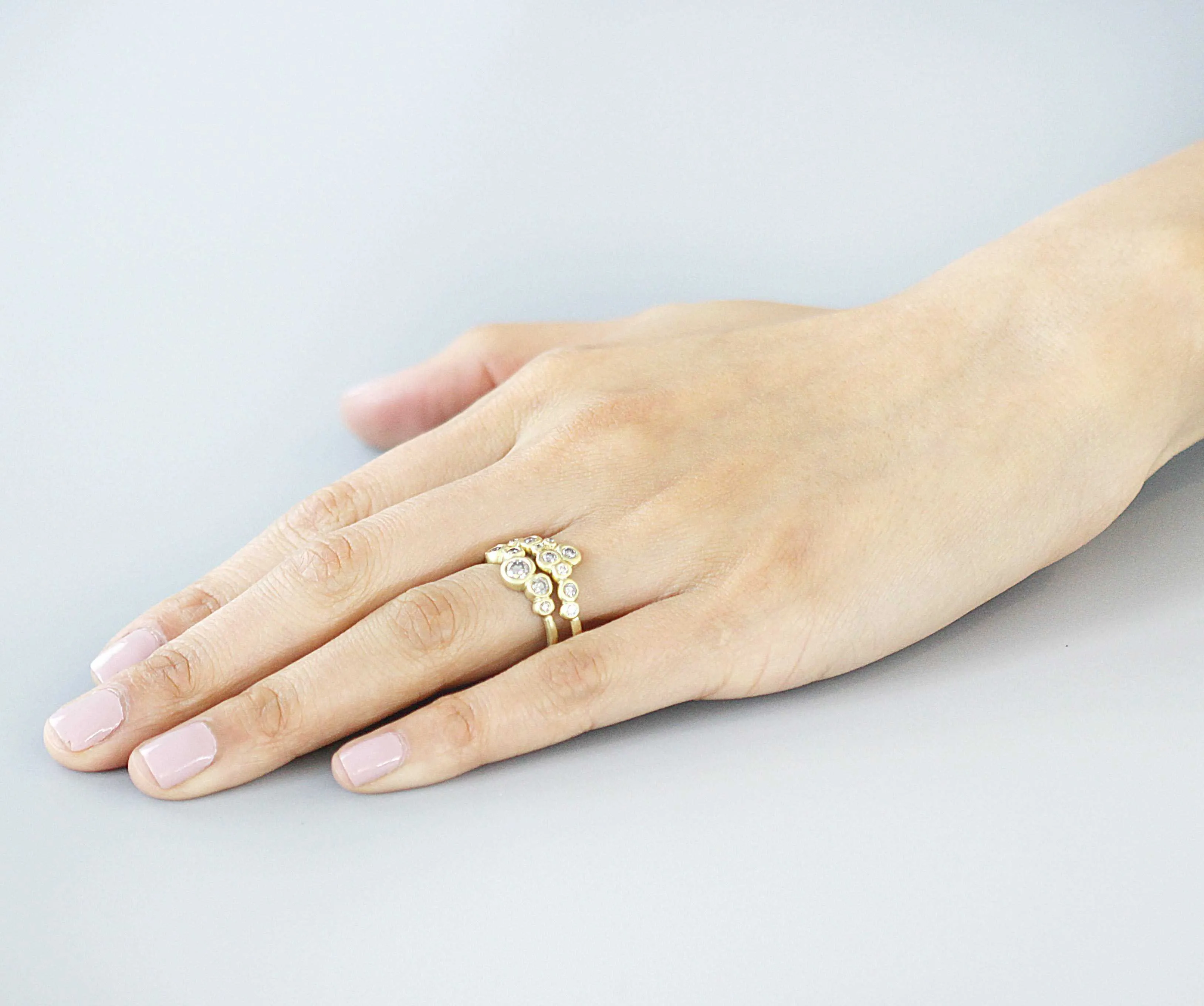 Bubble 1 / White Diamond Ring